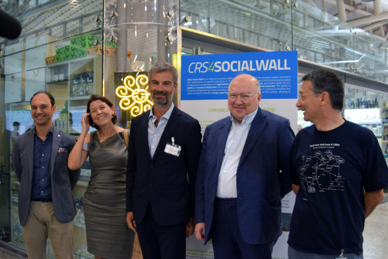 inaugurazione SocialWall 550